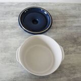 Ancienne cocotte en céramique bleue fontignac