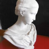 Plaster bust "Muse of the Louvre"