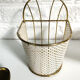 White and gold hanging basket 50/60