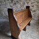 Antique church bench in oak, circa 1900–1920