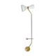 Modern Italian Table Lamp in Brass and Metal, Stilnovo Style