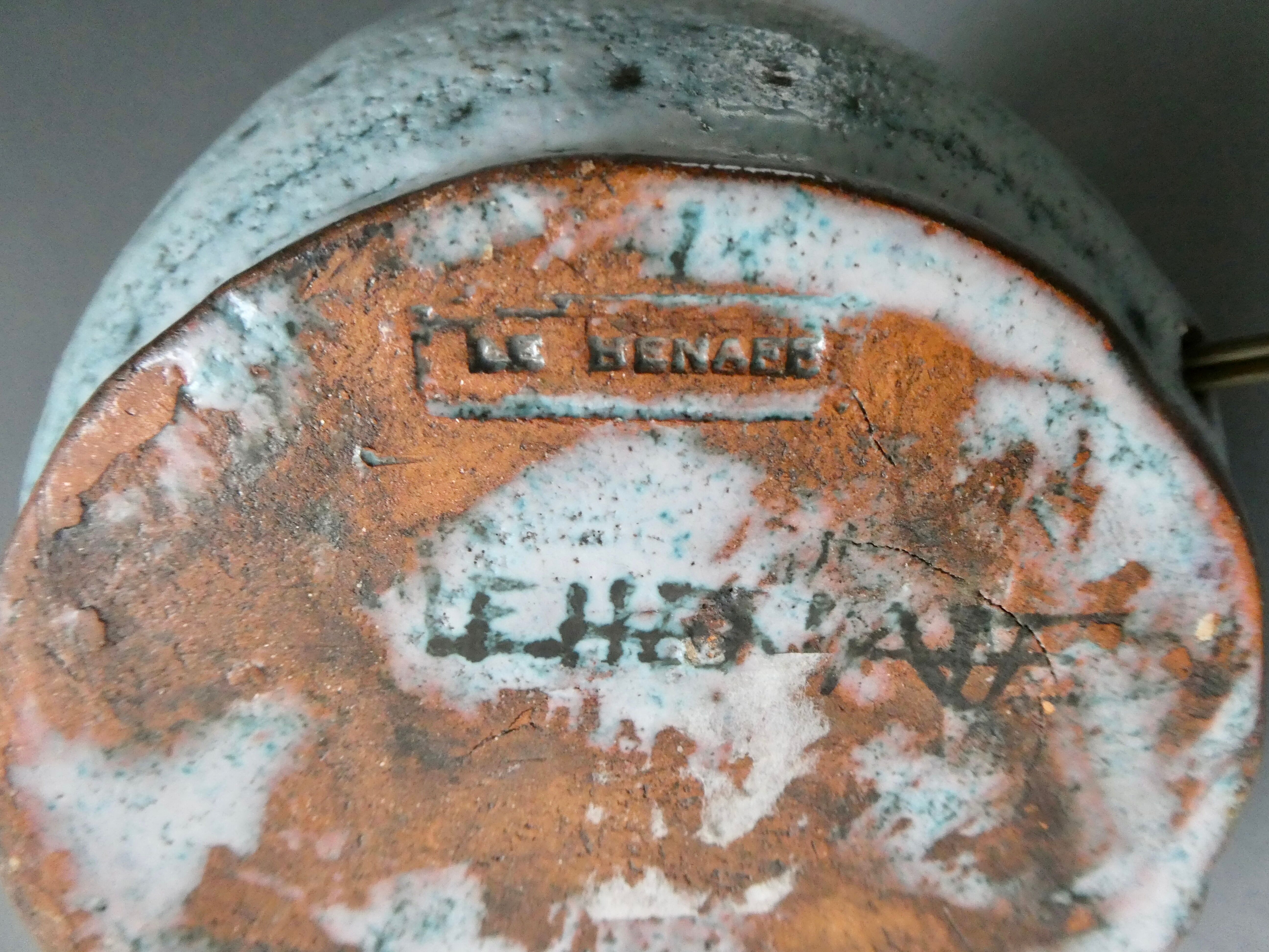 cramic lamp Danuta Le Henaff Larmor Beach, 70s