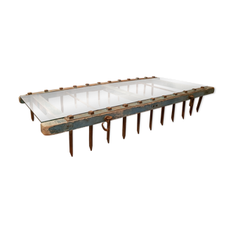 Table basse industrielle détournée