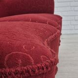 Années 1960, canapé danois 3 places, état d'origine, tissu coton-laine.