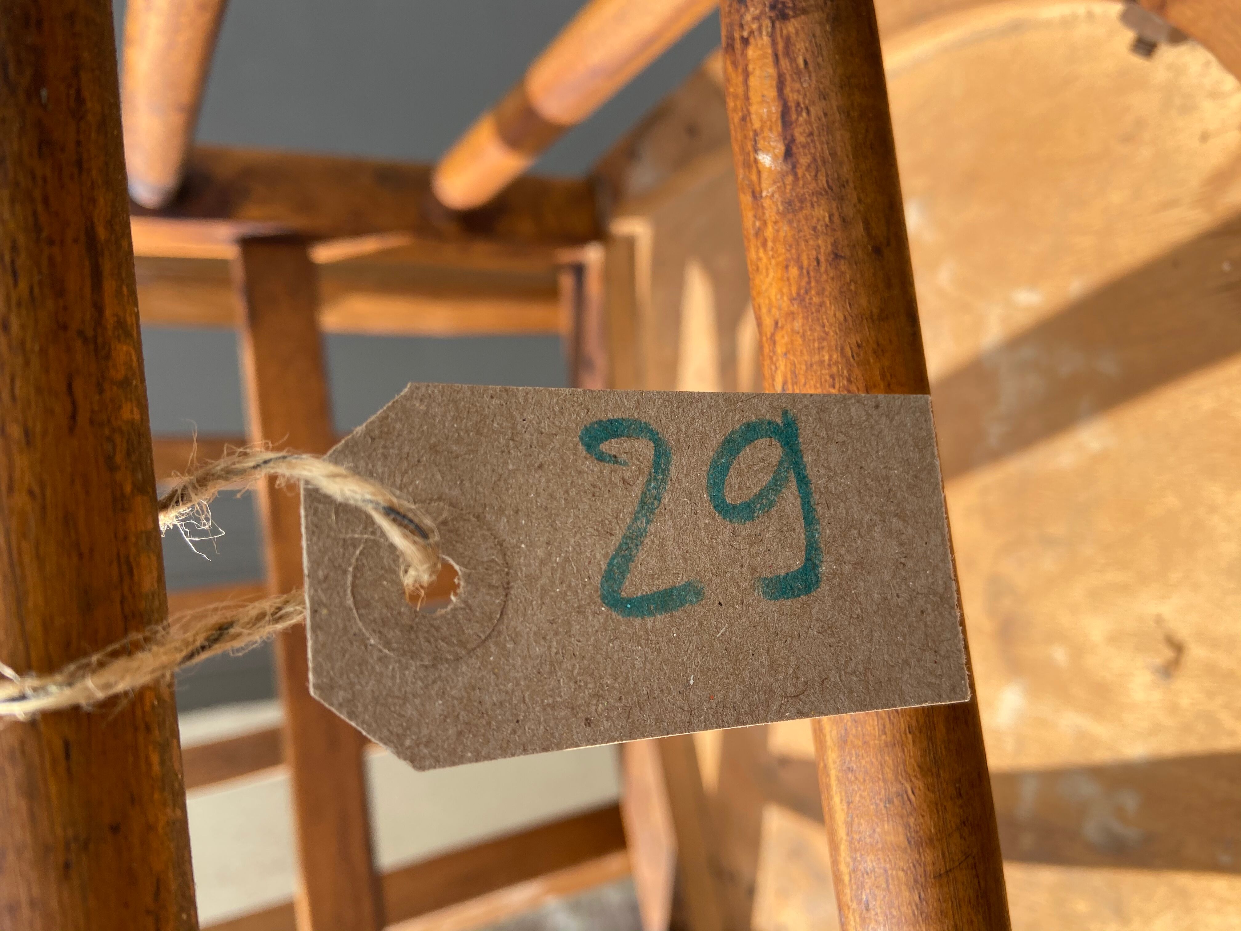 Lot of 4 mismatched bistro chairs