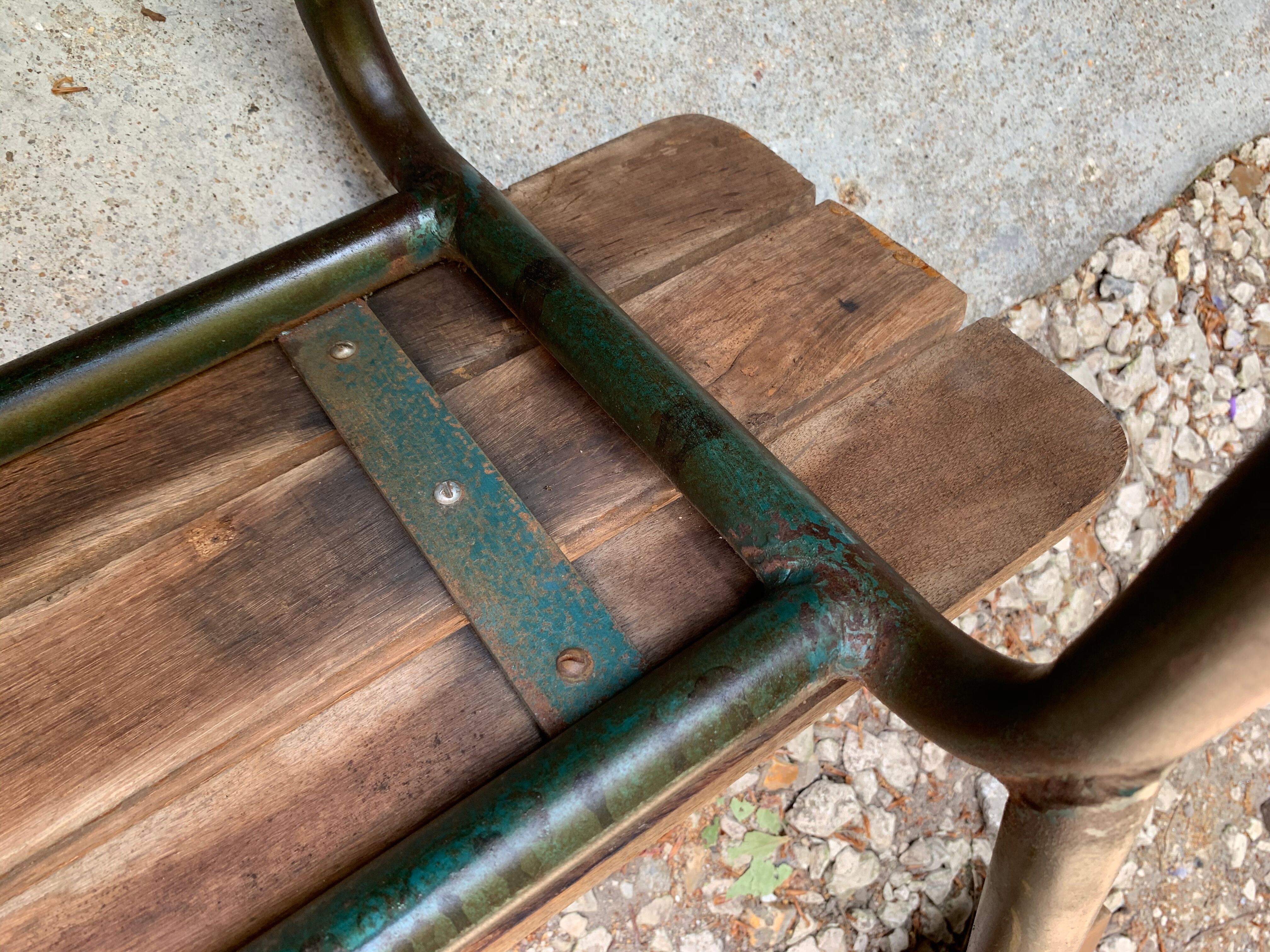 Vintage school bench