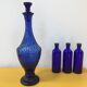 Cobalt blue glass Empoli style carafe