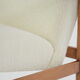 Fauteuil M bouclette crème