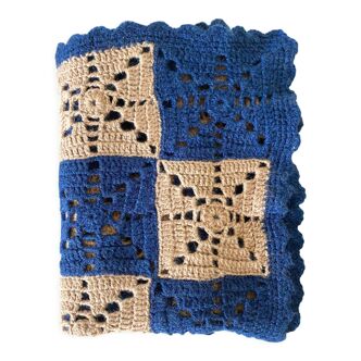 Vintage crochet baby blanket