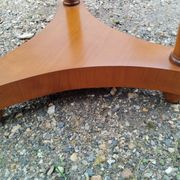 Antique Empire style pedestal table with marble top