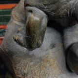 Keramieken beeld tijger, période Art déco, conçu par A. Fagotto