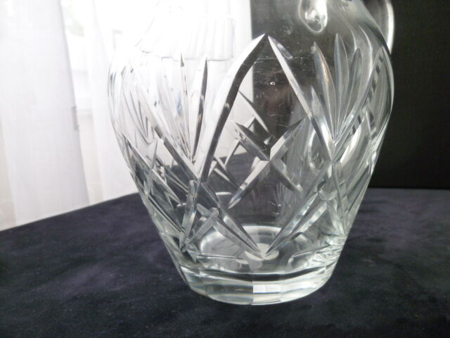 Carafe unsigned cut crystal water jug