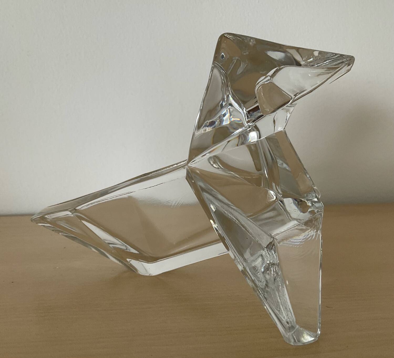 Vintage “Origami” crystal pocket emptier
