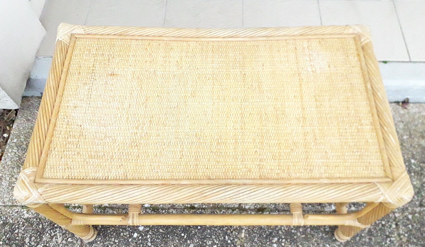 Rattan coffee table