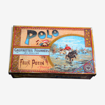 Boite ancienne Gaufrettes Polo Felix Potin