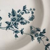 Assiettes plates en terre de fer Longwy "Mignon"