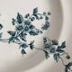 Assiettes plates en terre de fer Longwy "Mignon"