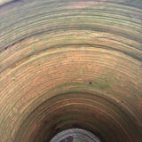 Large green glazed terracotta jar, Spain, 19th century.