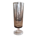 Verre à champagne français vintage de Luminarc, en gris fumé