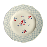 Old Round Plate in Ceramics by Digoin Sarreguemines Model Bastia