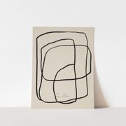 Abstract lines giclee print, 50x70cm