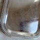 Vintage silver-plated serving tray – Engraved decoration
