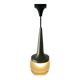 Heavy frosted glass pendant lamp by Staff, 1960s, Germany