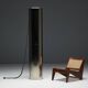 Monumental stainless-steel uplighters by Targetti, Italy, 1970s