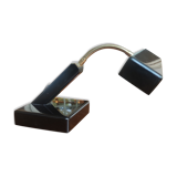Design lamp in black lacquered wood