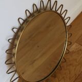 Miroir soleil laiton 1960