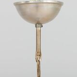 Mazzega Space Age Murano glass chrome plated chandelier, Italy 1970s