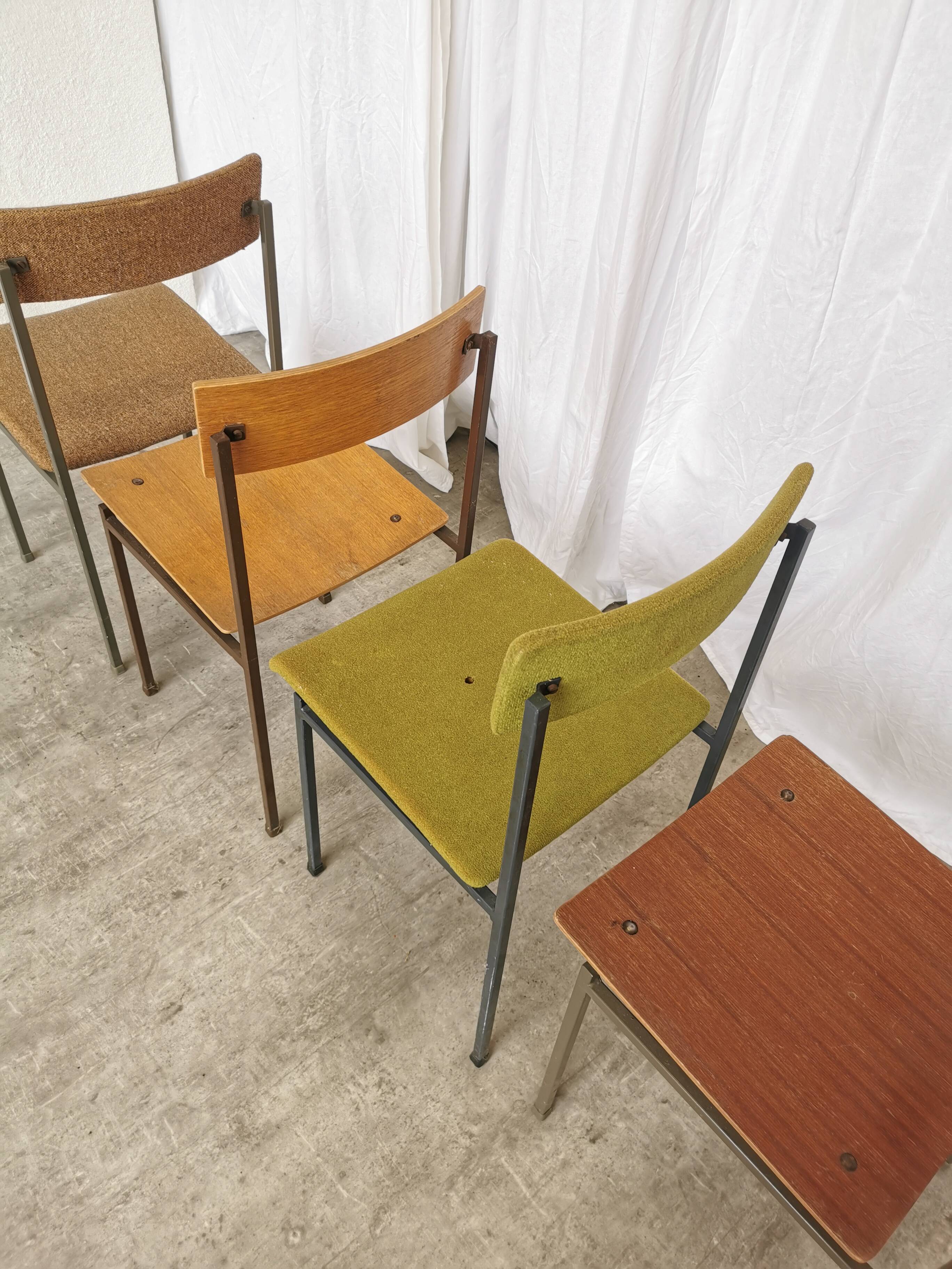 Chaises de salle à manger industrielles vintage - Stol Kamnik années 1970 - Lot de 4 - Mix & Mat