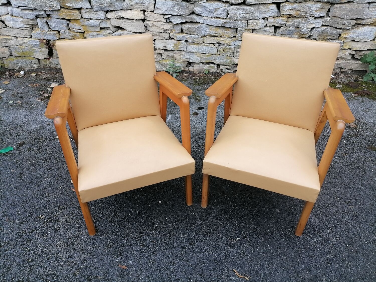 Vintage armchairs.