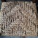 Lot de 6 chaises brutalistes paillées