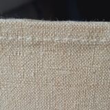 Set of 6 old tea towels metis color ecru red stripes