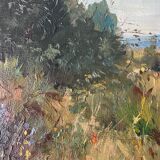 Oil on canvas signed and dated 1910