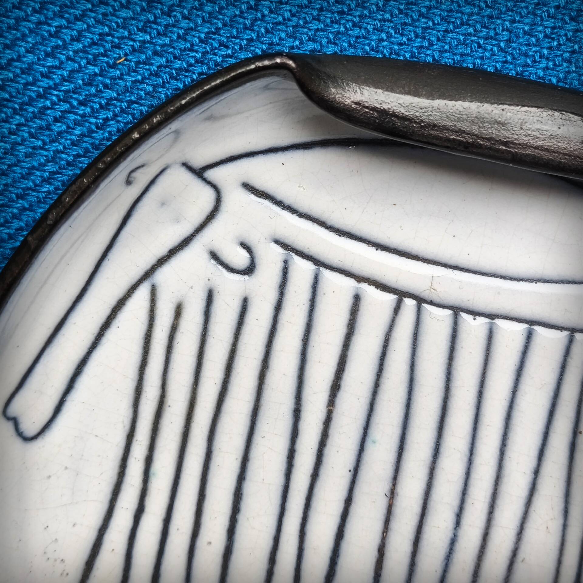 Jacques Innocenti, pair of ceramic cups, Vallauris, 1950s