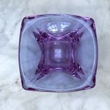 Vide-poche corolle en cristal violet