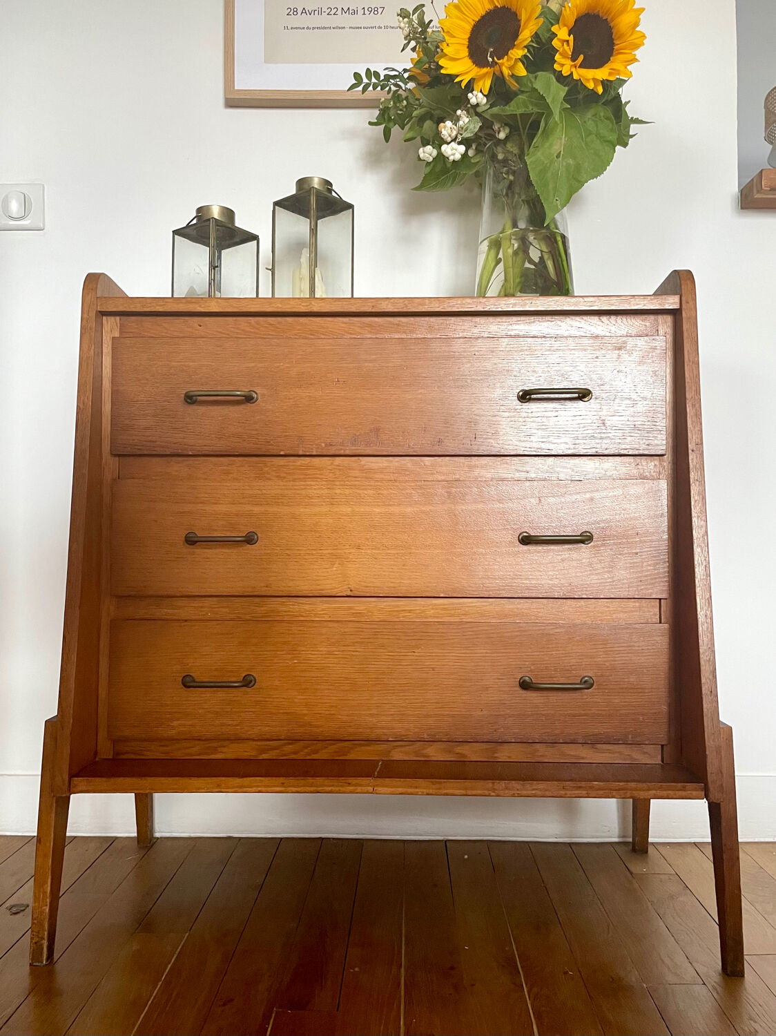 Commode bois vintage