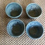 Series of 4 sandstone bowls
