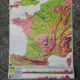 Old MDI map France geology and relief J.Bertin.