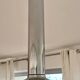 Large chrome pendant lamp Hustadt Leuchten 1960