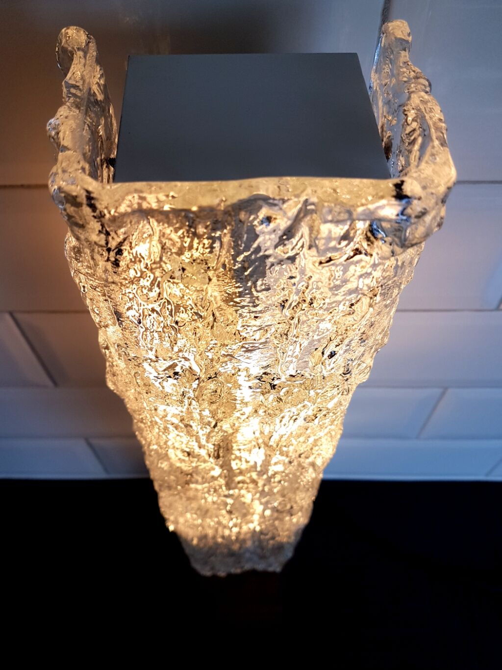 Kaiser leuchten ice glass wall lamp