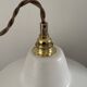 Vintage suspension in electrified white opaline to nine