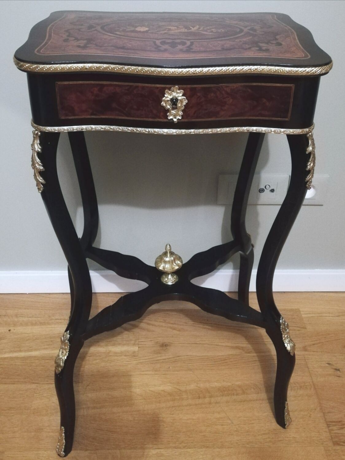 Dressing table in marquetry style Napoleon III