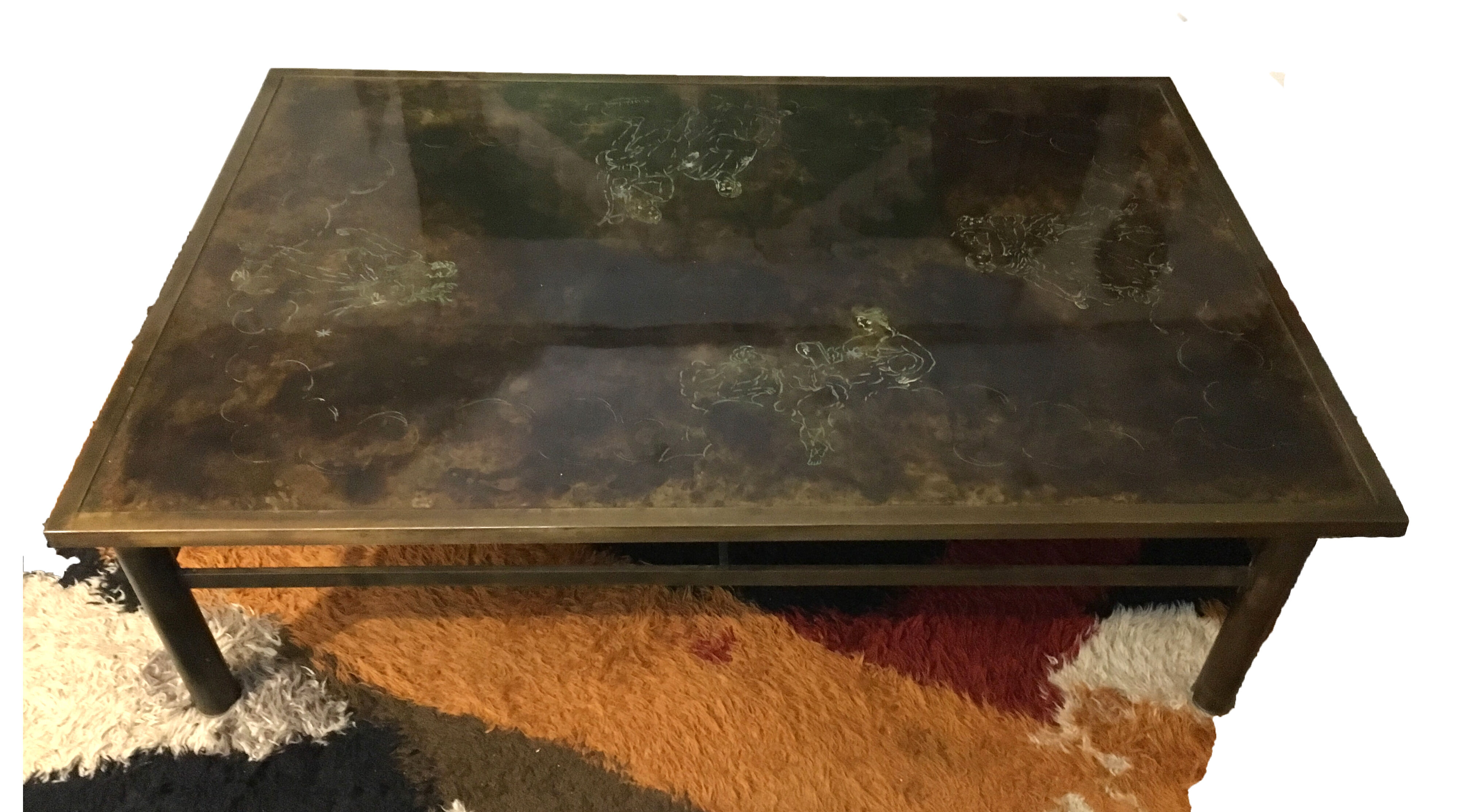 Philip &kelvin laverne bronze table 1960' zodiac