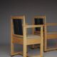 Art Deco Oak Armchairs by Henk Wouda, 1920s, Set of 2