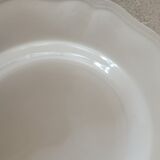 Set of 8 Sarreguemines ivory plates