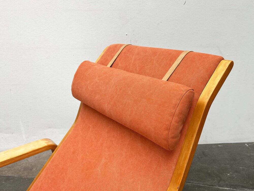 Mid-century modern Pulkka lounge chair by Ilmari Lappalainen for Asko, 1960s.