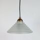 Vintage Art Deco Revival Pendant light glass brass